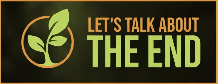 Let's Talk About the End Logo
